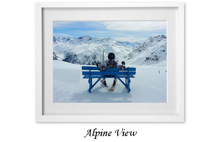 Alpine View Framed Print